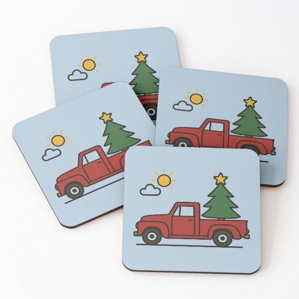 Item preview, Holiday Christmas Truck – Sunny Tree Haul Design designed and sold by BROHLine Studio.