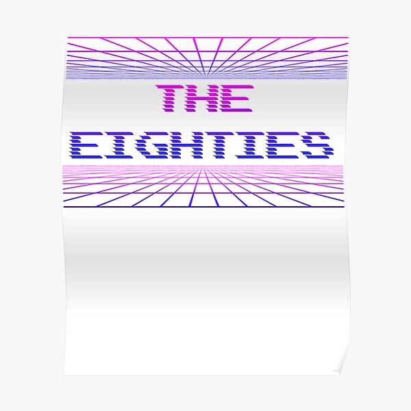Synthwave, Retrowave Design For The Eighties Music Lovers Poster