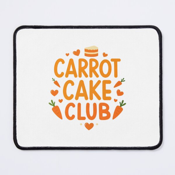 Item preview, Carrot Cake Club – Cute Minimal Carrot Cake Day Typography Design 2 designed and sold by xMErCUrY03x.