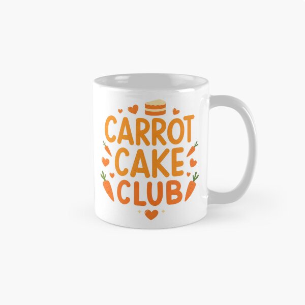 Item preview, Carrot Cake Club – Cute Minimal Carrot Cake Day Typography Design 2 designed and sold by xMErCUrY03x.