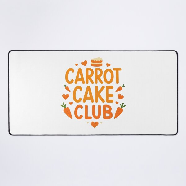 Item preview, Carrot Cake Club – Cute Minimal Carrot Cake Day Typography Design 2 designed and sold by xMErCUrY03x.