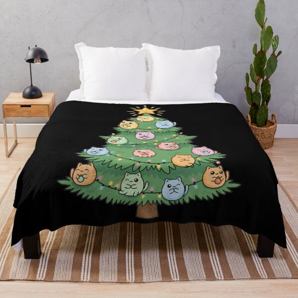 Item preview, Meowy Christmas Cute Cat Christmas tree designed and sold by EXON-Publishing.