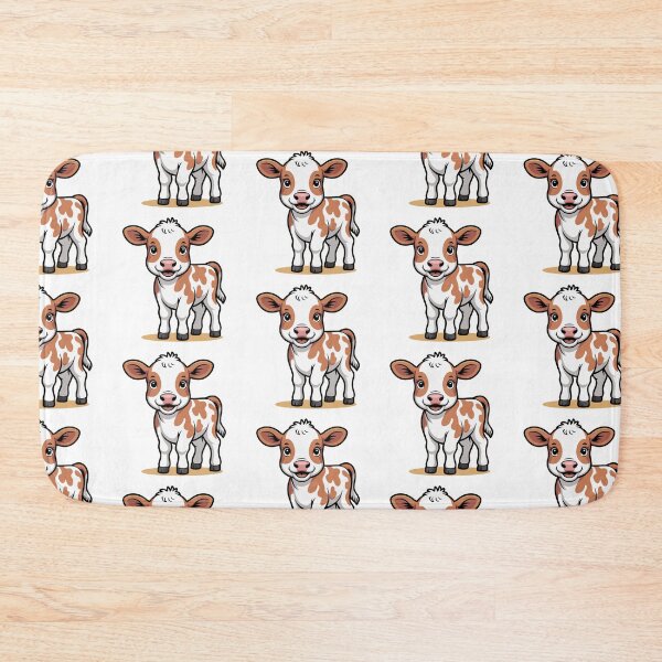 Item preview, Cute Cartoon Baby Cow – Adorable Farm Animal Illustration designed and sold by Royalsticker.