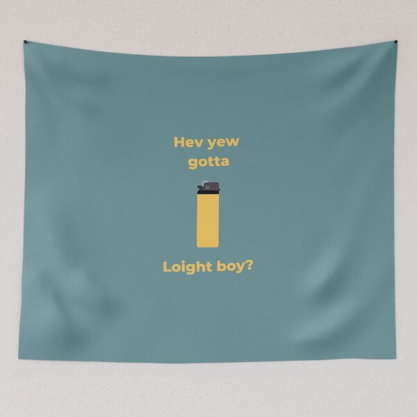 Item preview, Have You Got a Light Boy? Norfolk Dialect Artwork.  designed and sold by Norfolk-Nonsense.