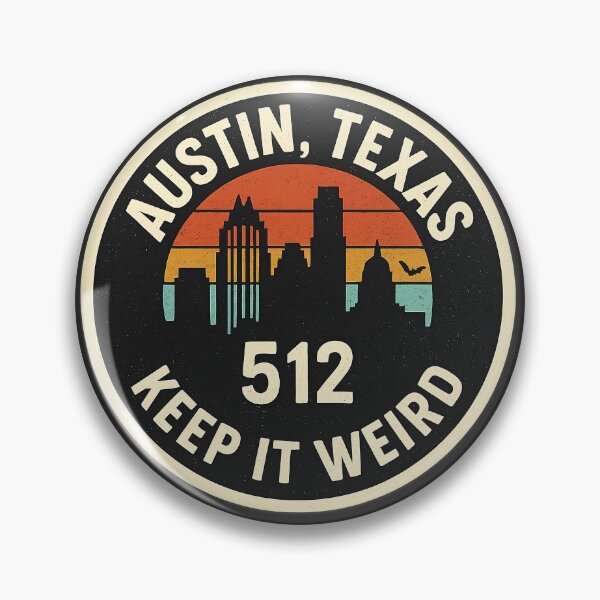 Item preview, Austin, Texas – 512 Keep It Weird Retro Skyline Shirt designed and sold by Laughprints.