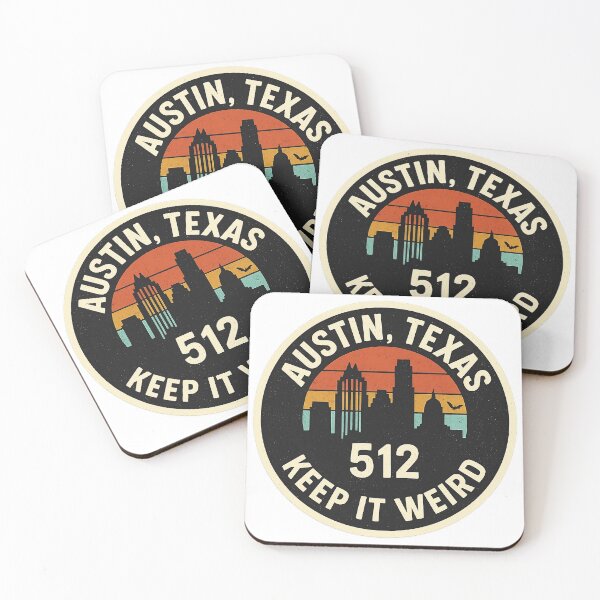 Item preview, Austin, Texas – 512 Keep It Weird Retro Skyline Shirt designed and sold by Laughprints.