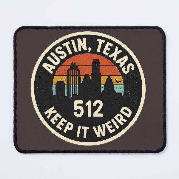Item preview, Austin, Texas – 512 Keep It Weird Retro Skyline Shirt designed and sold by Laughprints.