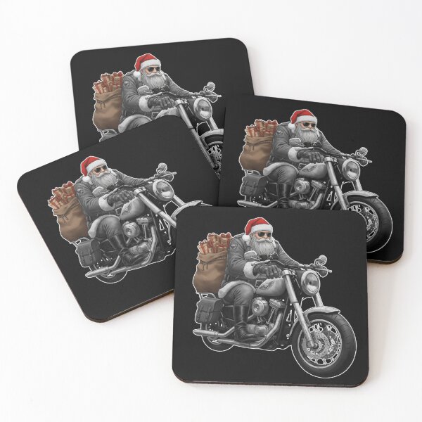 Item preview, Santa Claus on a motorcycle, a bag full of gifts designed and sold by Tattoo-Shirt Designer .