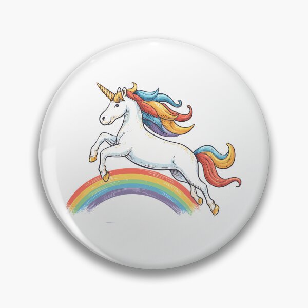 Artikelvorschau, Mythisches Einhorn springt über den Regenbogen entworfen und verkauft von Wawan35200.