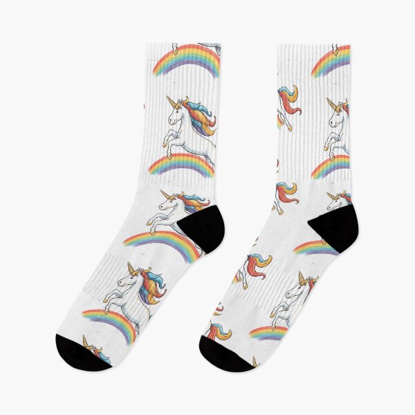 Item preview, Mythical unicorn leaping over the rainbow designed and sold by Wawan35200.