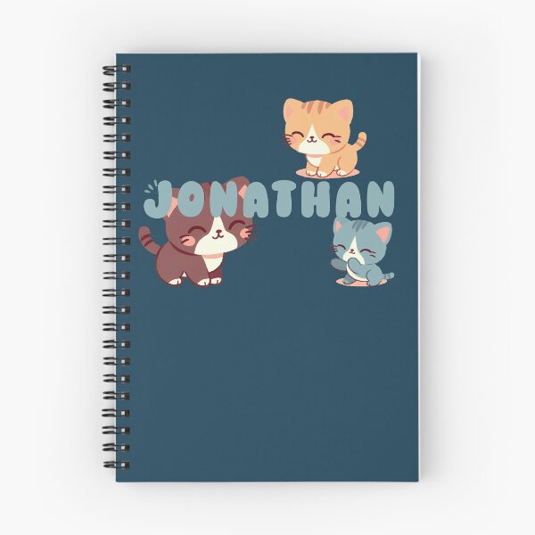 Item preview, Cute Cats and Name Jonathan – Kawaii Personalized Design designed and sold by karolinahinc.