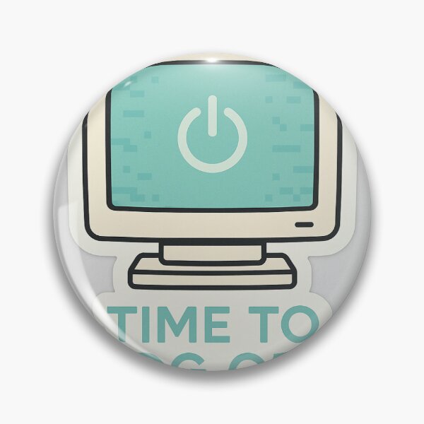 Item preview, Time to Log Off – Retro Computer Pixel Art Aesthetic designed and sold by GASMerch.