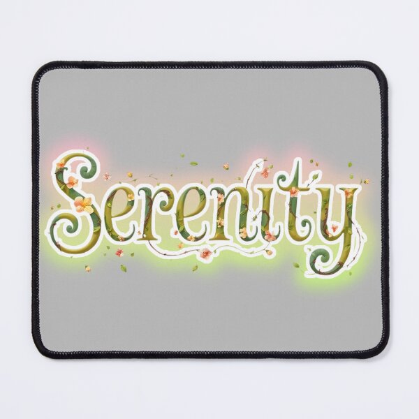Item preview, Serenity in Elegant Typography  designed and sold by Roanemermaid.