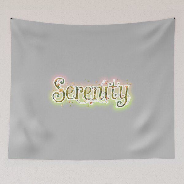Item preview, Serenity in Elegant Typography  designed and sold by Roanemermaid.