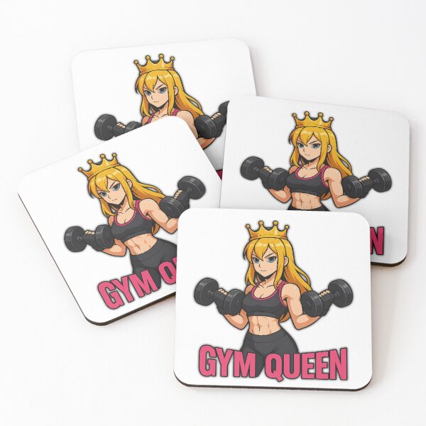 Item preview, Gym Queen Anime Girl – Blonde Fitness Girl – Workout Anime Illustration designed and sold by Gizzy96.