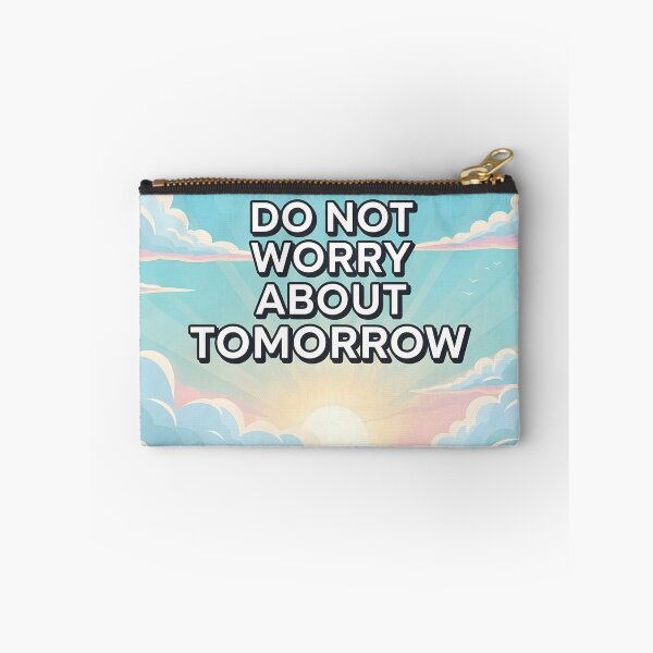 Item preview, Encouraging Bible Verse Matthew 6:34 Cloudy Sky Christian Art. designed and sold by loveandlightrb.