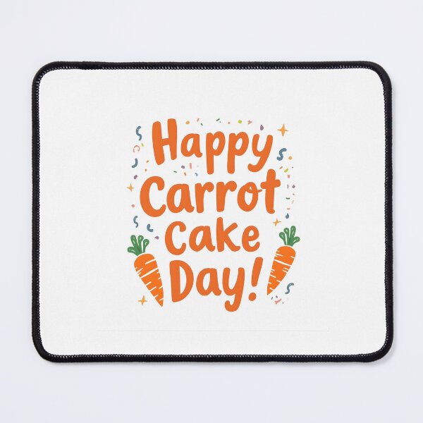 Item preview, Happy Carrot Cake Day – Cute Pastel Carrot Cake Celebration Design designed and sold by xMErCUrY03x.