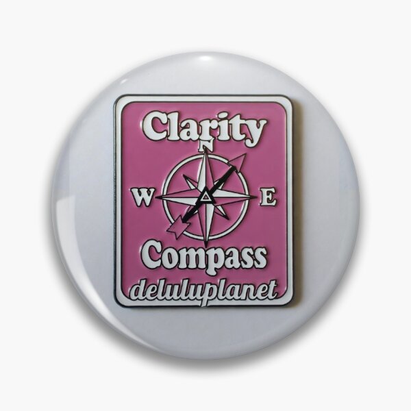 Item preview, “DeluluPlanet Clarity Compass Trauma Oracle Enamel Pin  designed and sold by Deluluplanet.official.