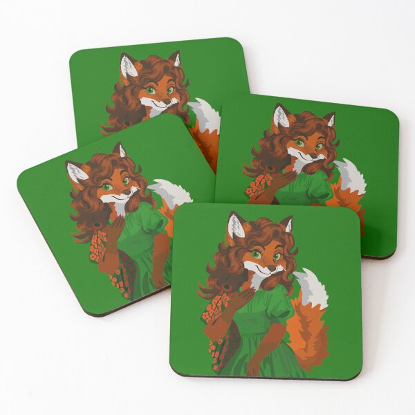 Item preview, Fox Woman in Green 2025  designed and sold by KlakkDrawsStuff.