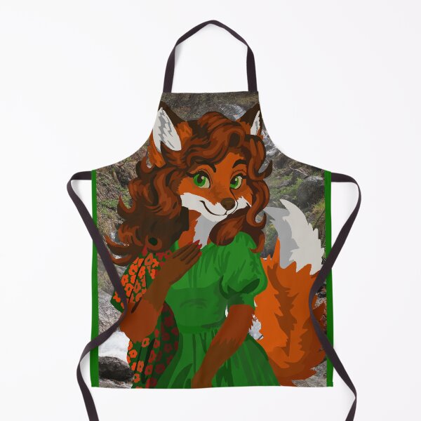Item preview, Fox Woman in Green 2025  designed and sold by KlakkDrawsStuff.