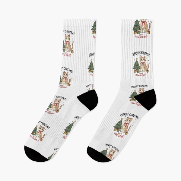 Item preview, Meowy Christmas Cute Cat Happy Paw-llidays designed and sold by EXON-Publishing.
