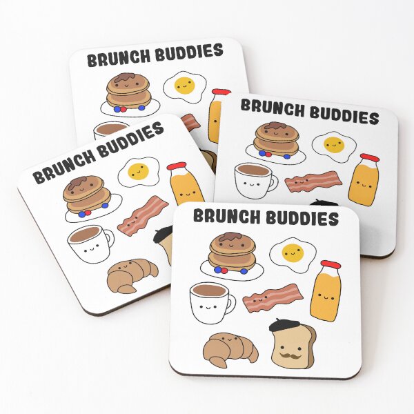 Item preview, Cute Brunch Buddies Kawaii Breakfast Food Design designed and sold by mariekawaii.