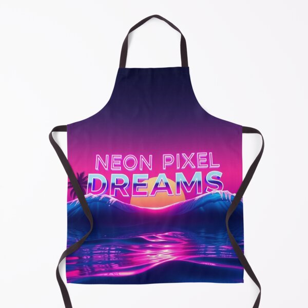 Item preview, Neon Pixel Dreams – Neon Ocean Vaporwave Aesthetic designed and sold by CMdigit.