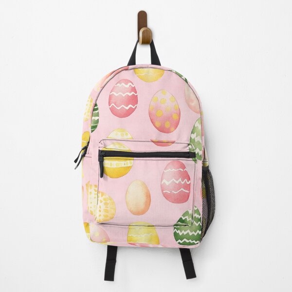 Item preview, Easter Eggs Pink Background Spring Watercolor All Over designed and sold by Feeling Artsy.