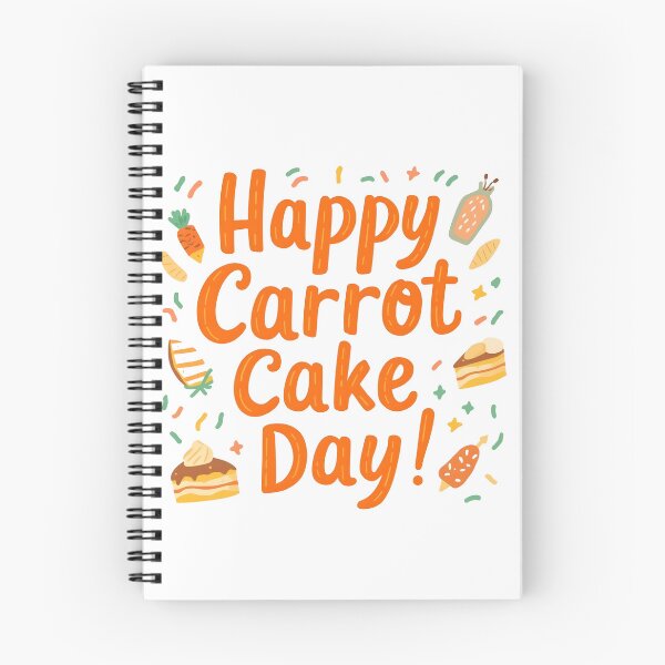 Item preview, Happy Carrot Cake Day – Cute Pastel Carrot Cake Celebration Design 2 designed and sold by xMErCUrY03x.