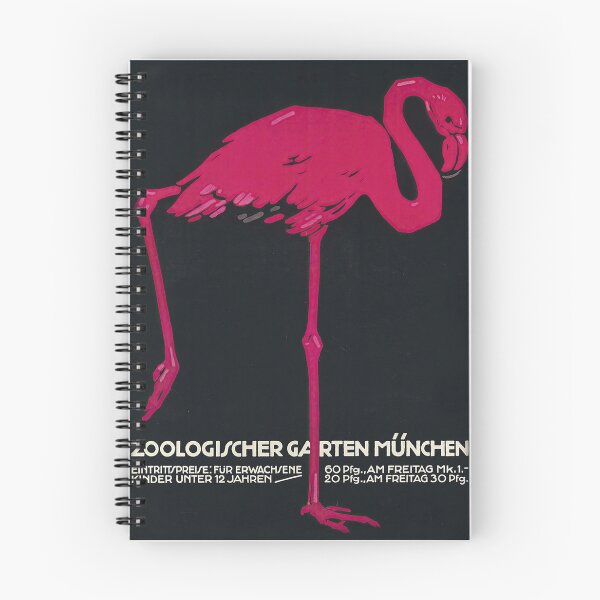 Item preview, Flamingo - Julius Klinger designed and sold by NoteCrush.