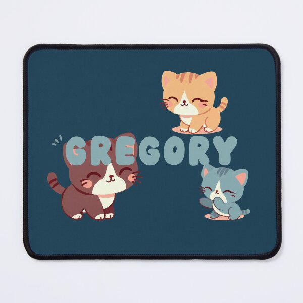 Item preview, Cute Cats and Name Gregory – Kawaii Personalized Design designed and sold by karolinahinc.