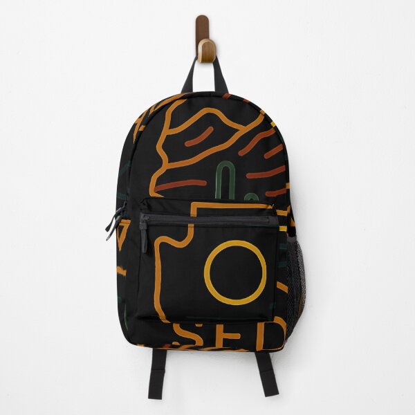 Item preview, Sedona Minimal Line Art – Colorful Desert Silhouette on Black Background | Modern Boho Wall Art & T-Shirt Design designed and sold by OzzFrequency.