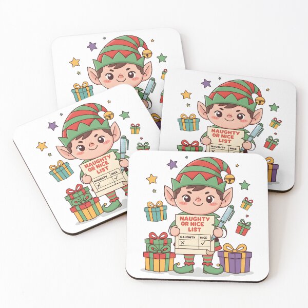 Item preview, Naughty or Nice Elf Checklist designed and sold by MofazStyle.