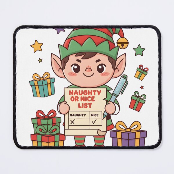 Item preview, Naughty or Nice Elf Checklist designed and sold by MofazStyle.