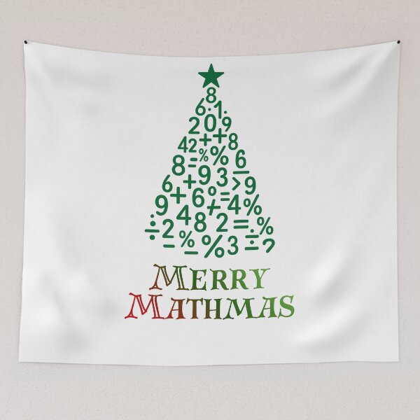 Item preview, Merry Mathmas – Funny Christmas Maths Teacher Design designed and sold by Pokah79.