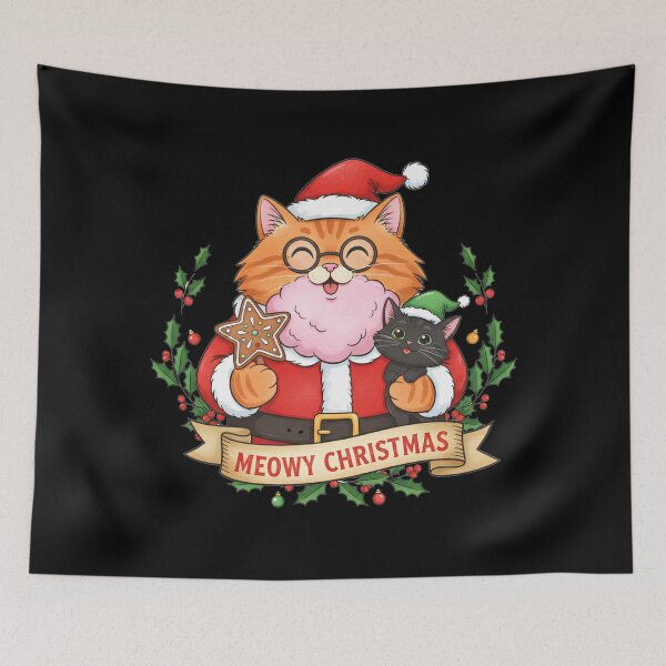 Item preview, Meowy Christmas Cute Cat Santa Claus designed and sold by EXON-Publishing.