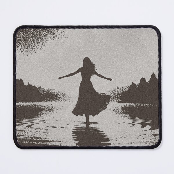 Item preview, Lady in the Lake – Dreamlike Silhouette Art Print designed and sold by stephenignacio.