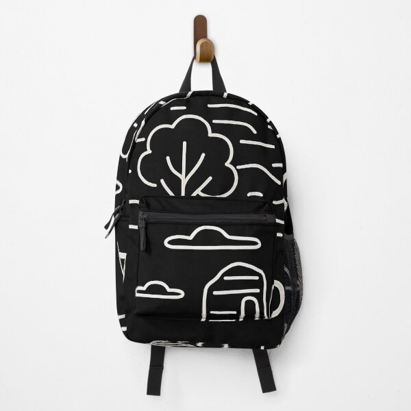 Item preview, Sedona Minimal Line Art – Colorful Desert Silhouette on Black Background | Modern Boho Wall Art & T-Shirt Design designed and sold by OzzFrequency.