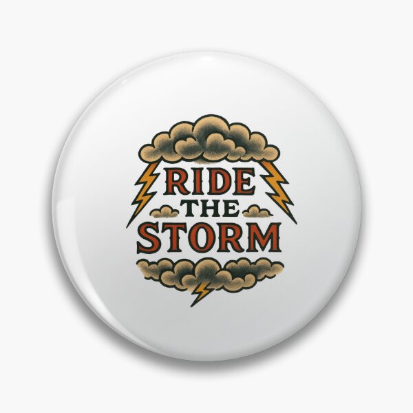Item preview, Ride The Storm - American Traditional Tattoo designed and sold by stickerme2025.