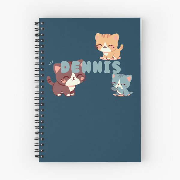 Item preview, Cute Cats and Name Dennis – Kawaii Personalized Design designed and sold by karolinahinc.