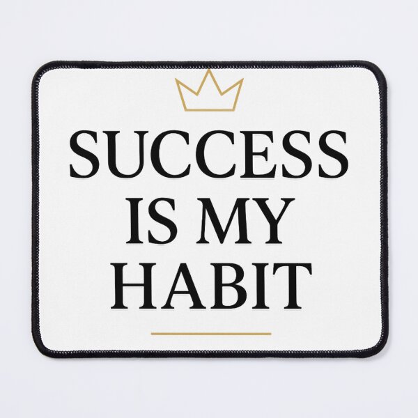 Item preview, Success Is My Habit | Motivational Crown Typography | Discipline & Success Mindset Design designed and sold by EnergyPixel.
