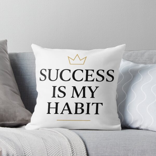 Item preview, Success Is My Habit | Motivational Crown Typography | Discipline & Success Mindset Design designed and sold by EnergyPixel.