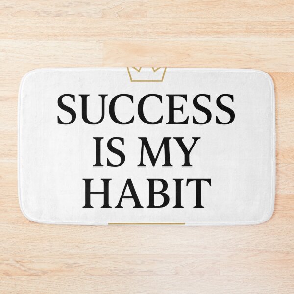 Item preview, Success Is My Habit | Motivational Crown Typography | Discipline & Success Mindset Design designed and sold by EnergyPixel.