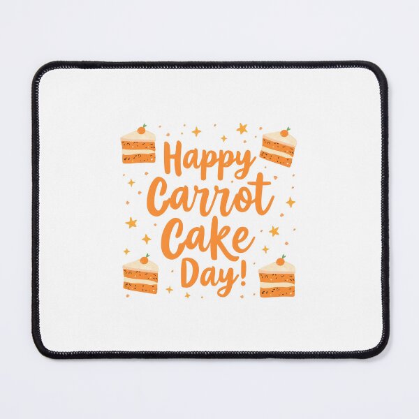 Item preview, Happy Carrot Cake Day – Cute Pastel Carrot Cake Celebration Design 3 designed and sold by xMErCUrY03x.