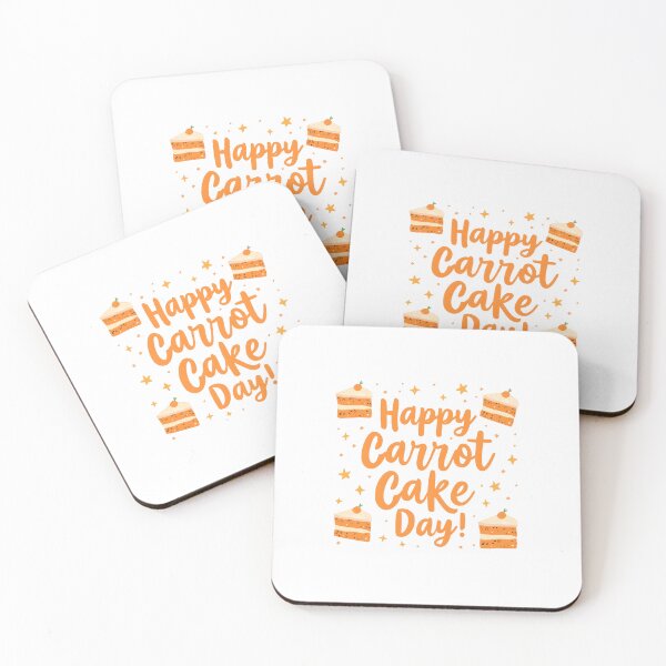 Item preview, Happy Carrot Cake Day – Cute Pastel Carrot Cake Celebration Design 3 designed and sold by xMErCUrY03x.