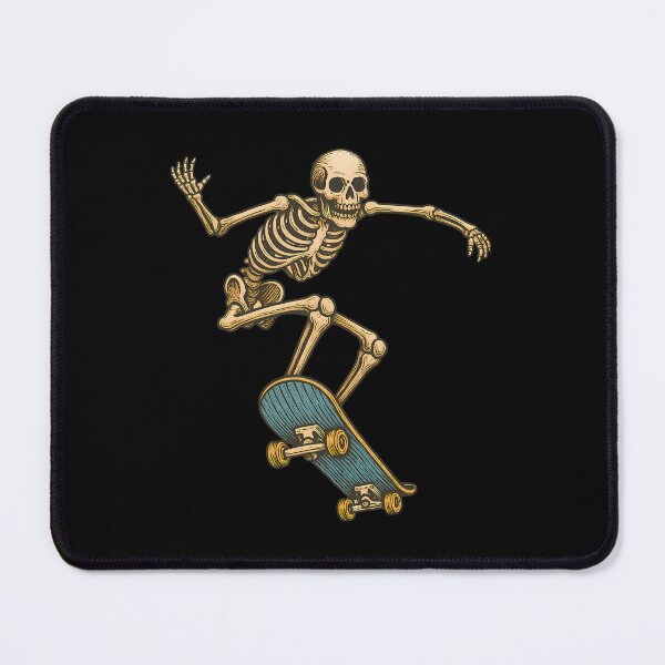 Item preview, Vintage Skeleton Skateboarder – Retro Skate Art T-Shirt designed and sold by DesignDoodleArt.