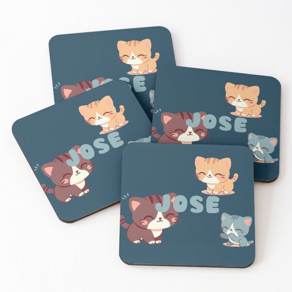Item preview, Cute Cats and Name Jose – Kawaii Personalized Design designed and sold by karolinahinc.