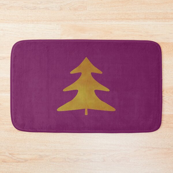 Item preview, Golden Pine Tree on purple - Calm, Sensory-Friendly designed and sold by CreaTwinkles.