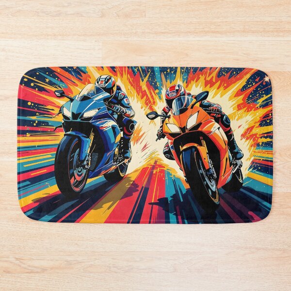 Item preview, Motorcycle Race Colorful Pop Art Fuel Charged designed and sold by Ink Art Design.