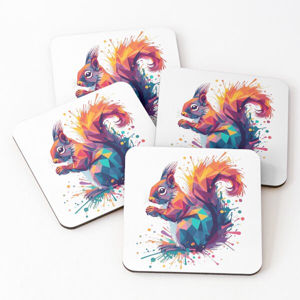 Item preview, Capture The Elusive - Geometric Squirrel Splash Art designed and sold by Lumive.